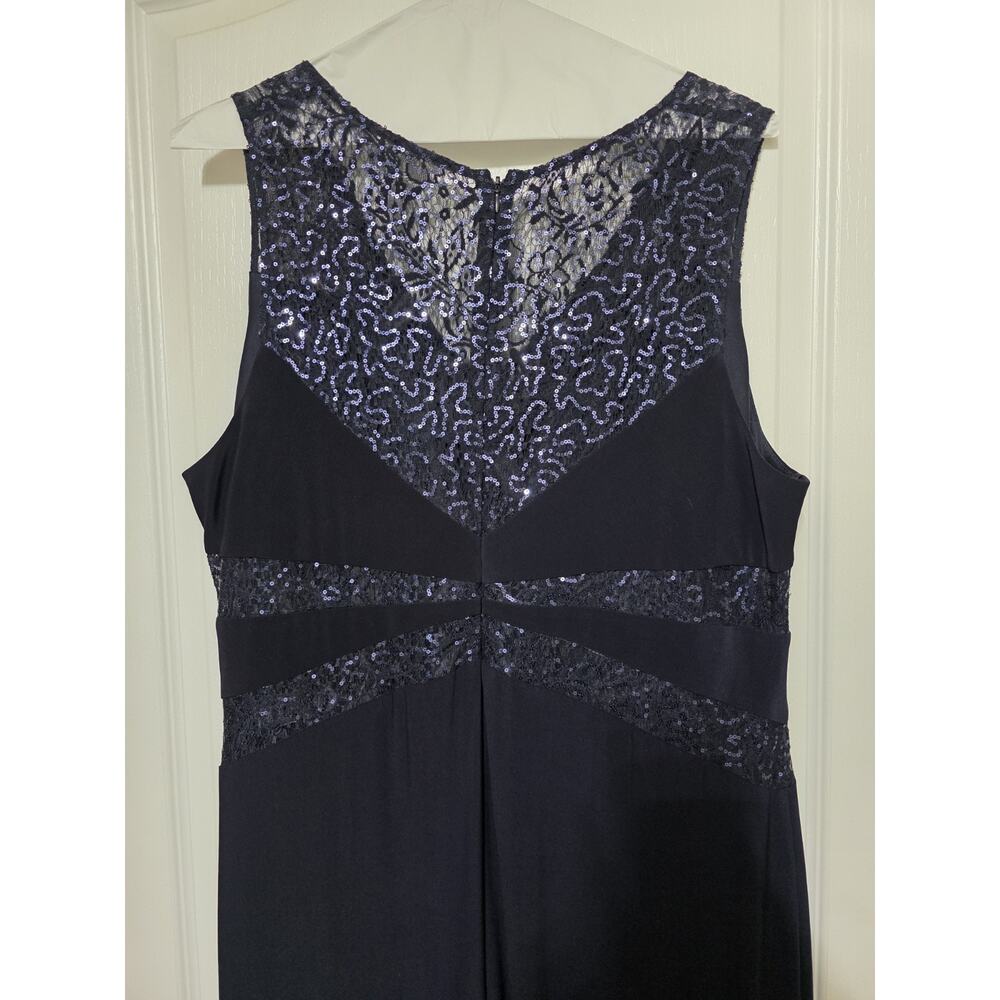Nightway Collections Formal Navy Sequin Formal Dress 20W - Picture 2 of 11